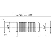 Гофра для сифона гибкая пластиковая удлиненная АНИПЛАСТ K216 50/40-11/4&amp;quot;
