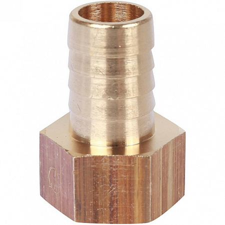 Штуцер резьбовой латунный STOUT без покрытия 1/2&quot;x16мм В