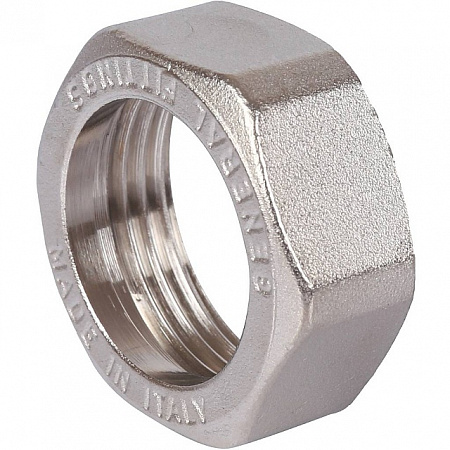 Американка УГЛОВАЯ резьбовая латунная (с прокладкой o-ring) STOUT никель 3/4&quot; ВН