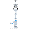 АНИПЛАСТ Сифон Грот 31/2&amp;quot;х40