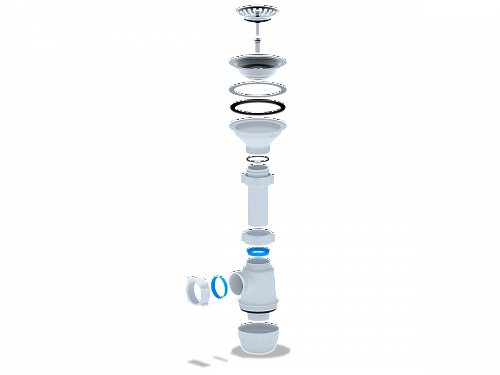 АНИПЛАСТ Сифон Грот 31/2&amp;quot;х40