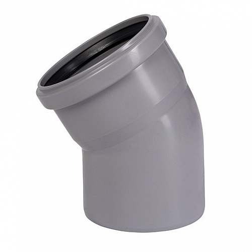 ПВХ Отвод канализационный OSTENDORF НТВ (СЕРЫЙ) Ø32х30°