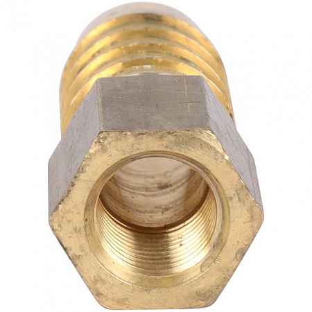 Штуцер резьбовой латунный STOUT без покрытия 1/8&quot;x14мм В