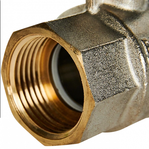 Кран шаровой полнопроходной с американкой, ВР/НР, ручка бабочка 1 STOUT