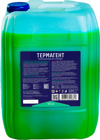 Теплоноситель для отопления THERMAGENT ЭКО (зеленый) пропиленгликоль -30°С, 10 кг