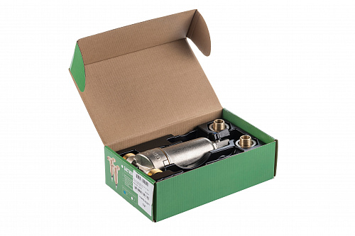 Фильтр промывной ГЕЙЗЕР БАСТИОН 121 Ø60 никель 1/2&amp;quot; АМ-АМ, 90 мкм, латунная колба