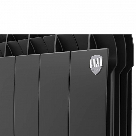 Радиатор алюминиевый ROYAL THERMO BILINER ALUM NOIR SABLE 500x6 секций, черный