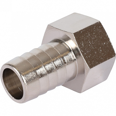 Штуцер резьбовой латунный STOUT никель 1/2&quot;x16мм В