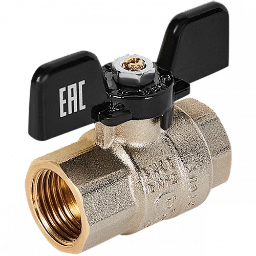 Кран шаровой полнопроходной, ВР/ВР, ручка бабочка 1/2&amp;quot; STOUT