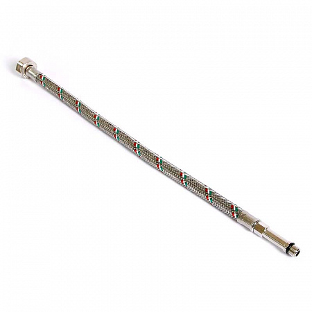 UNI-FITT Гибкая подводка для смесителя МL10х1 - 1/2&quot;, 40 см, удл. штуцер, DN 8, оплётка из нерж. ста
