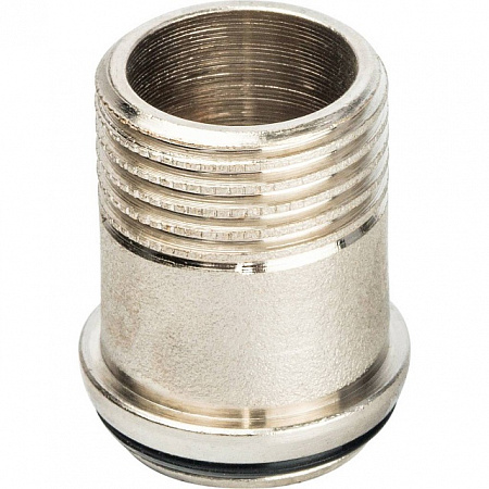 Американка ПРЯМАЯ резьбовая латунная (с прокладкой o-ring) STOUT никель 1/2&quot; ВН