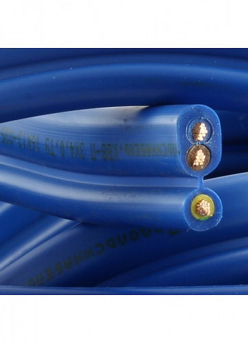 Кабель водопогружной плоский (синий) UNIPUMP КВВ-п 3х1,5 (бухта 50 м)