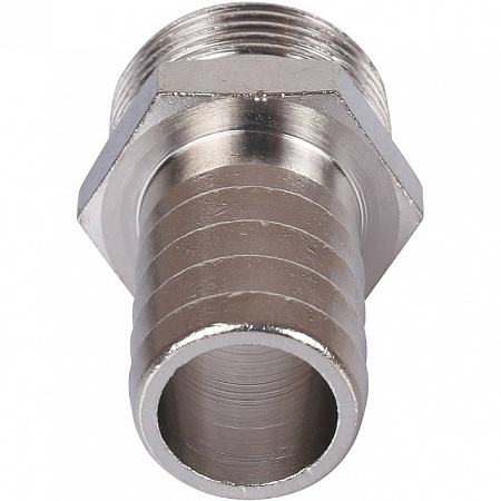 Штуцер резьбовой латунный STOUT никель 3/4&quot;x20мм Н