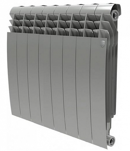 Радиатор биметаллический ROYAL THERMO BILINER SILVER SATIN VR 500x8 секций (НС-1196691)