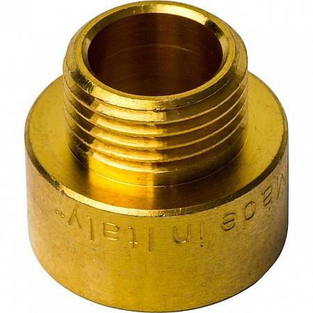Муфта переходная резьбовая латунная STOUT без покрытия 1/2&quot;x3/8&quot; ВН