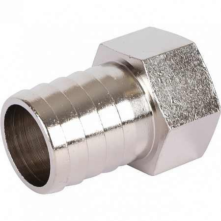 Штуцер резьбовой латунный STOUT никель 3/4&quot;x25мм В