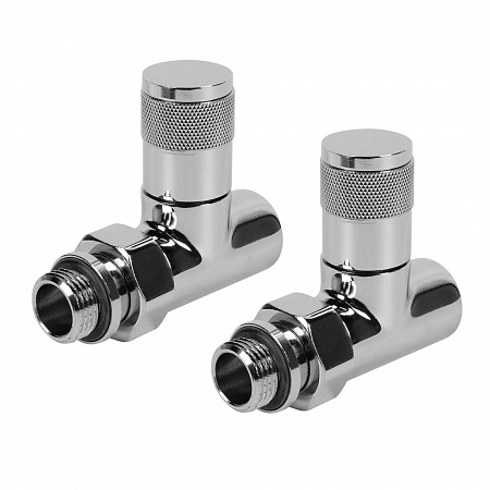 Набор дизайн-вентилей ROYAL THERMO PIANO 1/2&quot; прямой, хром (НС-1161360)