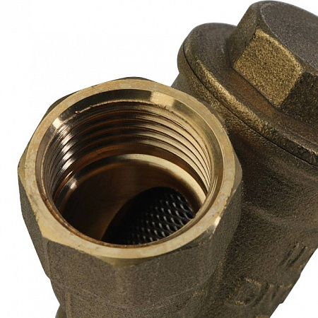ФГО Фильтр косой грубой очистки STOUT SFW латунный 1/2&quot;, 500 мкр, желтый