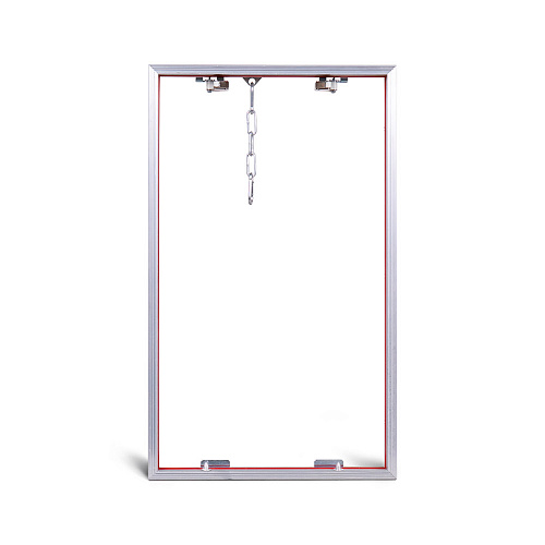 Люк потайной АЛЮМИНИЕВЫЙ со съемной дверцей (НАЖИМНОЙ) ПРАКТИКА &amp;quot;КОНТУР&amp;quot; КР 30x50