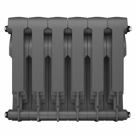 Радиатор биметаллический ROYAL THERMO BILINER SILVER SATIN 350x6 секций, серый (НС-1197129)