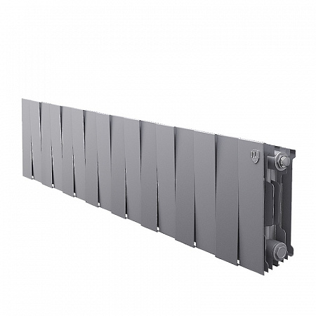 Радиатор биметаллический ROYAL THERMO PIANOFORTE SILVER SATIN 200x16 секций, серый (НС-1346025)