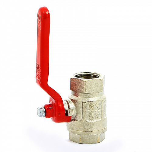 Кран шаровой ITAP IDEAL ART 090 рукоятка стальная 1/2&amp;quot; ВВ, никель, полнопроходной (26205)
