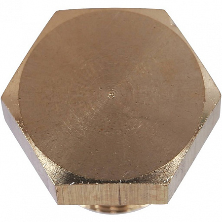 Заглушка резьбовая латунная STOUT без покрытия 1/8&quot; Н