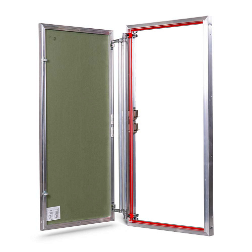 Люк под плитку АЛЮМИНИЕВЫЙ (НАЖИМНОЙ) ПРАКТИКА ETP 60x120