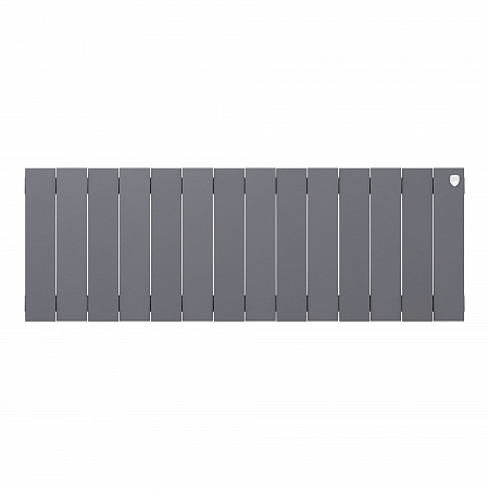Радиатор биметаллический ROYAL THERMO PIANOFORTE SILVER SATIN 300x14 секций, серый (НС-1346077)