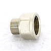 Переход под ключ резьбовой латунный UNI-FITT никель 3/8&amp;quot;х1/2&amp;quot;
