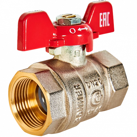 Кран шаровой ROMMER бабочка 3/4&quot; ВВ