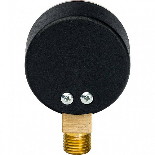 Манометр радиальный STOUT Ø50-1/4&amp;quot;, 4 бар, вертикальное подключение, с указателем предела
