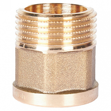 Переход под ключ резьбовой латунный STOUT без покрытия 1/2&quot;х3/4&quot; ВН