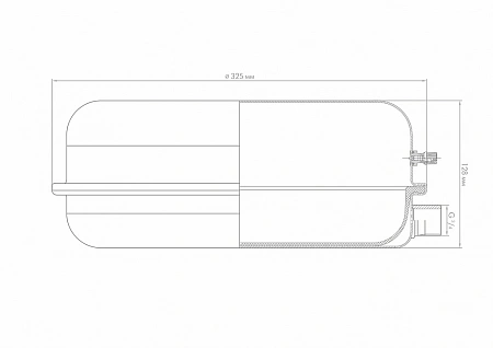 Расширительный бак для отопления ДЖИЛЕКС 8 F красный (плоский круг)