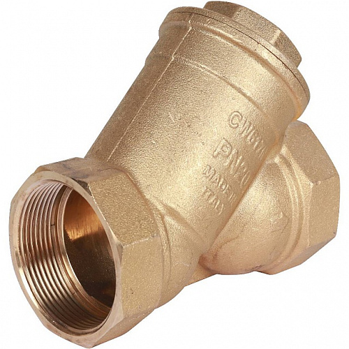 ФГО Фильтр косой грубой очистки STOUT SFW латунный 2&amp;quot;, 500 мкр, желтый