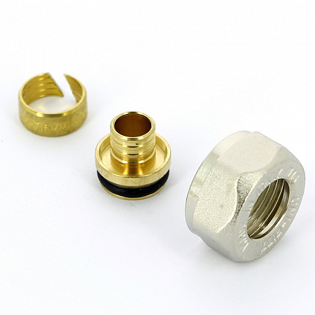 EK Фитинг-евроконус обжимной для полиэтилена UNI-FITT PE-X Ø16х2.0х3/4&quot;