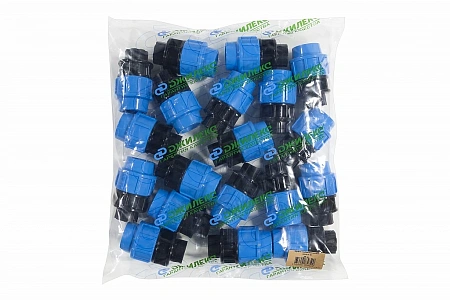 ПНД Муфта с резьбой компрессионная ДЖИЛЕКС пластиковая Ø32x3/4&quot; В