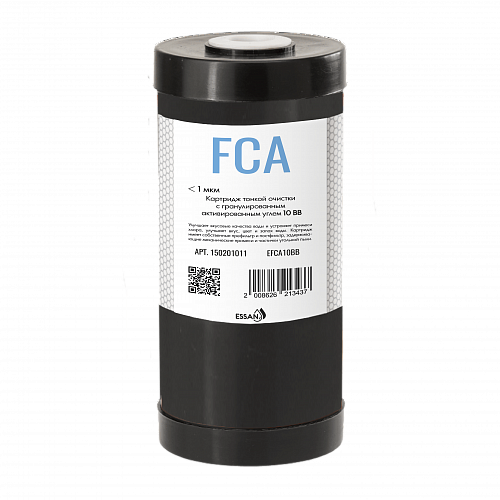 Картридж сменный угольный гранул. ESSAN EFCA10BB, для корпуса 10BB, для мех. и сорбцион очистки (12)