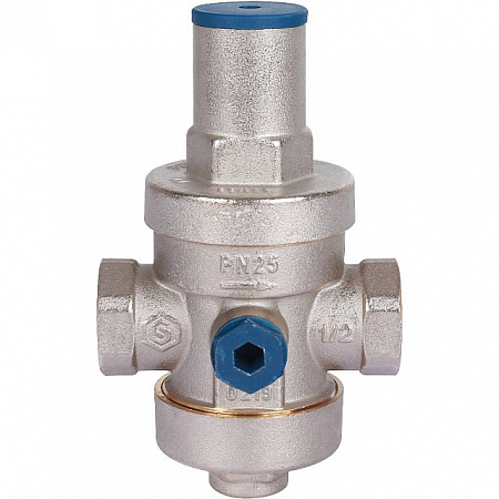 Редуктор давления STOUT 1/2&quot; вн/вн PN25 с выходом под манометр