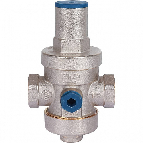 Редуктор давления STOUT 1/2&amp;quot; вн/вн PN25 с выходом под манометр