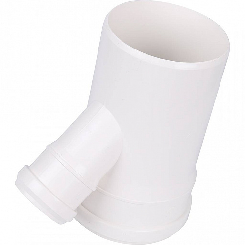 ПВХ Тройник переходной канализационный SINIKON КОМФОРТ ПЛЮС белый Ø110х50х45°