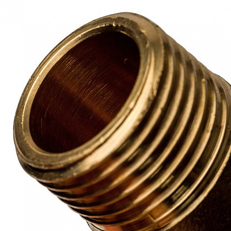 Угол резьбовой латунный STOUT без покрытия 1/2&quot; ВН