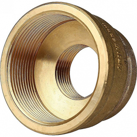 Муфта переходная резьбовая латунная STOUT без покрытия 2&quot;x1&quot; В
