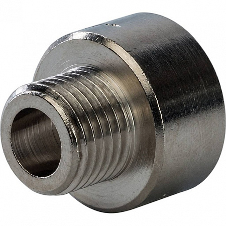 Муфта переходная резьбовая латунная STOUT никель 3/8&quot;X1/4&quot; ВН