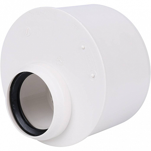 ПВХ Переход канализационный SINIKON КОМФОРТ ПЛЮС белый Ø110х50, низский