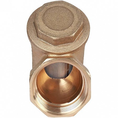 ФГО Фильтр косой грубой очистки STOUT SFW латунный 11/4&quot;, 500 мкр, желтый