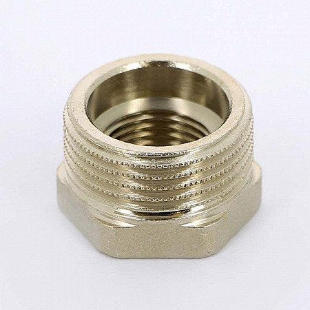 Футорка резьбовая латунная UNI-FITT никель 1/2&quot;х1/4&quot; ВН