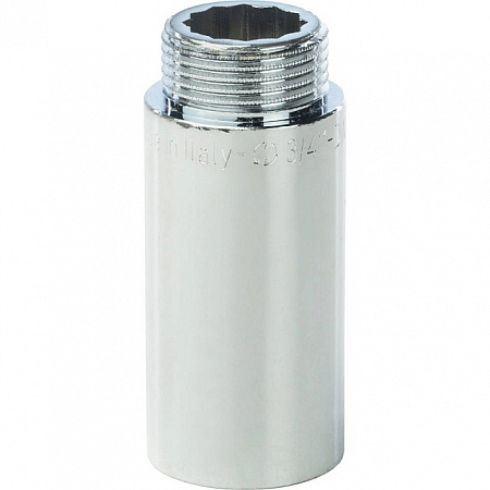 Удлинитель резьбовой латунный STOUT хром 3/4&quot;x60мм ВН
