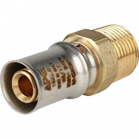 МП Муфта резьбовая пресс для металлопласта STOUT Ø16х1/2&quot; Н