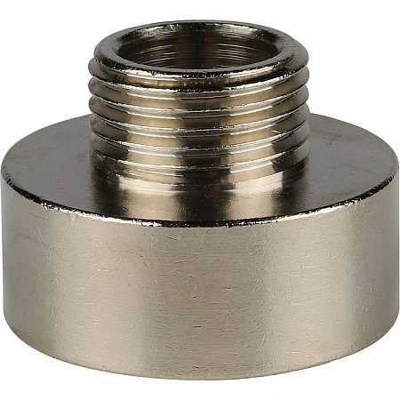 Муфта переходная резьбовая латунная STOUT никель 1&quot;X1/2&quot; ВН